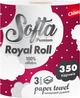 Набір Softa Мікс Серветки сухі Black+ рушник Royal Roll+Хустинки паперові (2000998940164) - зображення 4