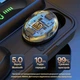 Бездротові Вакуумні Bluetooth навушники в кейсі Remax TWS-43 Чорні - зображення 2