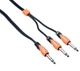 Коммутационный кабель Jack 6.3 stereo — 2xJack 6,3 mono BESPECO SLYS2J180 1,8 м - изображение 1