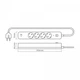 Сетевой удлинитель 3 м 4 гнезда с USB (QC3.0) и USB-C (PD18W) заземлением и кнопкой VIDEX VF-PD43G1QC1PD-W - изображение 9