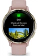 Смарт-годинник Garmin Venu 3S Soft Gold Stainless Steel Bezel with Dust Rose Case and Silicone Band (010-02785-03) - зображення 2