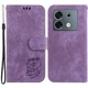 Защитный чехол Deexe Cute Tiger (FP) для Infinix Zero 30 - Purple - изображение 1