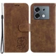 Защитный чехол Deexe Cute Tiger (FP) для Infinix Zero 30 - Brown - изображение 1