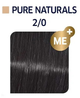 Стійка фарба для волосся Wella Koleston Perfect Me + Pure Naturals 2 - 0 Darkest Brown Natural 80 мл (4064666230924) - зображення 2