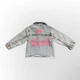 Джинсовая куртка ZARA "Barbie" на кнопках для девочки 104 см (3-4 года) Серый 1377-25 - изображение 2