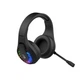 Гарнітура ігрова Bloody GR230 (Black) з мікрофоном, Neon LED Bluetooth + 2.4GHz + 3.5 jack, чорний колір - зображення 3