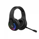 Гарнітура ігрова Bloody GR230 (Black) з мікрофоном, Neon LED Bluetooth + 2.4GHz + 3.5 jack, чорний колір - зображення 6