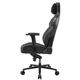 Крісло ігрове NxSys Aero Black, дихаюча екошкіра, сталевий каркас - зображення 4
