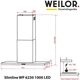 Вытяжка кухонная Weilor Slimline WP 6230 WH 1000 LED - изображение 10