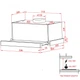 Вытяжка кухонная Weilor Slimline PTM 6230 SS 1000 LED strip - изображение 7