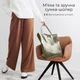 Шоппер Takeasy Золотисто-серебристый - Итальянская женская мягкая сумка-шопер из натуральной кожи-металлик без подкладки на молнии с внутренним карманом и твердым дном (201718-pla-DL702) - изображение 3