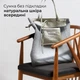 Шоппер Takeasy Золотисто-серебристый - Итальянская женская мягкая сумка-шопер из натуральной кожи-металлик без подкладки на молнии с внутренним карманом и твердым дном (201718-pla-DL702) - изображение 4