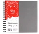Блокнот для малюнків 20х20см Rosa Studio 100г/м 84арк. на спіралі 16501 - сірий - зображення 1