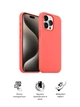 Силиконовый чехол для Apple iPhone 15 Pro Max, ICON2 Case, Розовый, противоударный, панель, защита всего корпуса, матовая поверхность Soft Touch, выступает над дисплеем, совместим с защитными стеклами и пленками, с микрофиброй - изображение 3