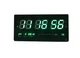 Настенные LED часы с зеленой подсветкой календарём и термометром VST 4622 Green - изображение 1