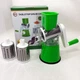 Овощерезка мультислайсер Tabletop Drum Grater Kitchen Master Терка для овощей и фруктов 3 насадки. Цвет: зеленый - изображение 13