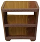 Полка - етажерка Rattan 3 ярусна h58х52х30 см Коричнева - зображення 3