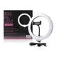 Кільцева світлодіодна лампа селфі 26см Ring Fill Light CXB-260 3 режими свічення Чорна - зображення 1