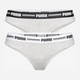 Набір трусиків-стрінгів жіночих 2 шт Puma Women String 2p Hang 90785005 L Сірий (8718824911748) - зображення 1