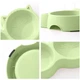 Миска для кошек Taotaopets Cat 123307 Green двойная пластиковая - изображение 3