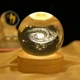 Декоративный 3D ночник хрустальный шар "Галактика" (на USB) - изображение 2