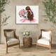 Картина по Номерам Brushme SH53730 Девушка с Пионами 50x40 см (27608) - изображение 3