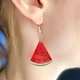 Серьги Арбуз (на глянцевом акриле) - изображение 4
