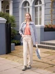 Куртка демисезонная удлиненная женская Uniqlo 71706823 XS Голубая (1159797406) - изображение 4