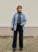 Куртка демисезонная удлиненная женская Uniqlo 71706823 XS Голубая (1159797406) - изображение 5