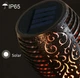 Водонепроникний вуличний садовий ліхтар із ефектом полум'я Solar Flame Led Light Sensor Activated 52 см на сонячній батареї - зображення 5