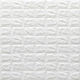 Декоративная 3D панель Sticker Wall самоклейка под кирпич Белый 700x770x7мм (001-7) SW-00000047 - изображение 1