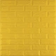 3D панель самоклеющаяся водостойкая Кирпич для декорирования стен Sticker Wall 700x770x5мм (010-5) Желтый SW-00000146 - изображение 1