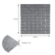 3D панель самоклеющаяся 700x770x7мм кирпич Серебро (017-7) SW-00000059 - изображение 3