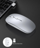 Бездротова комп'ютерна миша Wireless Mous 2,4G USB на акумуляторі silver - изображение 3