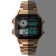 Мужские наручные электронные часы Skmei 1335 Ripple RoseGold - изображение 5