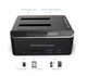 Док станція RSHTECH DS02 для HDD SSD 2.5" 3.5" SATA III USB3.0 з функцією клонування HUB картрідер - зображення 5
