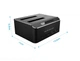 Док станція RSHTECH DS02 для HDD SSD 2.5" 3.5" SATA III USB3.0 з функцією клонування HUB картрідер - зображення 8