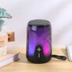 Портативная колонка TG652 5W с RGB подсветкой и ремешком Black - изображение 2