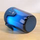 Портативна колонка TG652 5W з RGB підсвічуванням і ремінцем Blue - зображення 4