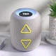 Портативная колонка TG655 5W с RGB подсветкой и ремешком Grey - изображение 5