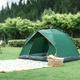 Палатка автоматическая двухместная Camping С1680 туристическая, самораскладная 1.1х2х1.5м Зеленый - изображение 6