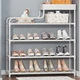 Полиця для взуття 4 яруси Vibo Shoes Organizer взуттєвий стелаж металевий з чотирма полицями Білий - зображення 6