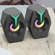 Колонки комп'ютерні з RGB підсвічуванням Kisonli C8 mini живлення від USB, 2 х 2.5Вт - зображення 5