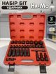 Набор ударных головок Top Tools Torx 1/2 Heavy Duty, утолщенных, 31 предмет в кейсе - изображение 1