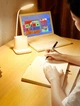 Світлодіодна настільна лампа Power bank Light 3в1 акумуляторна з USB виходом, органайзером та підставкою для смартфона Біла - зображення 2