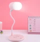 Настольная лампа LED Digad 28LM Wireless Charger с функцией беспроводной зарядки телефона и bluethooth колонки 3 в 1 Розовая - изображение 2