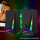 Колонки компьютерные с RGB подсветкой Kisonli 100MG питание от USB, 2 х 5Вт - изображение 4