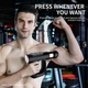 Перкусійний масажер пістолет 3в1 Fascial Gun FG007 ударний, імпульсний, масаж, що прогріває, 4 насадки Чорний - зображення 3