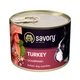 Влажный корм Savory для взрослых собак всех пород, с индейкой, 200 г - изображение 1