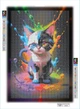 Алмазная мозаика алмазная вышивка Красочный котенок 45x30 OG00644SS - изображение 2